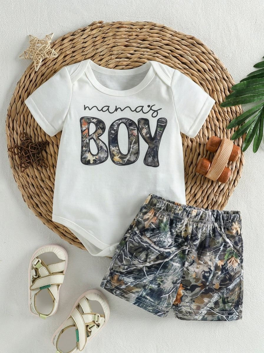 Cute Baby Boys Summer Clothing Set For Outings And Casual Daily Wear
