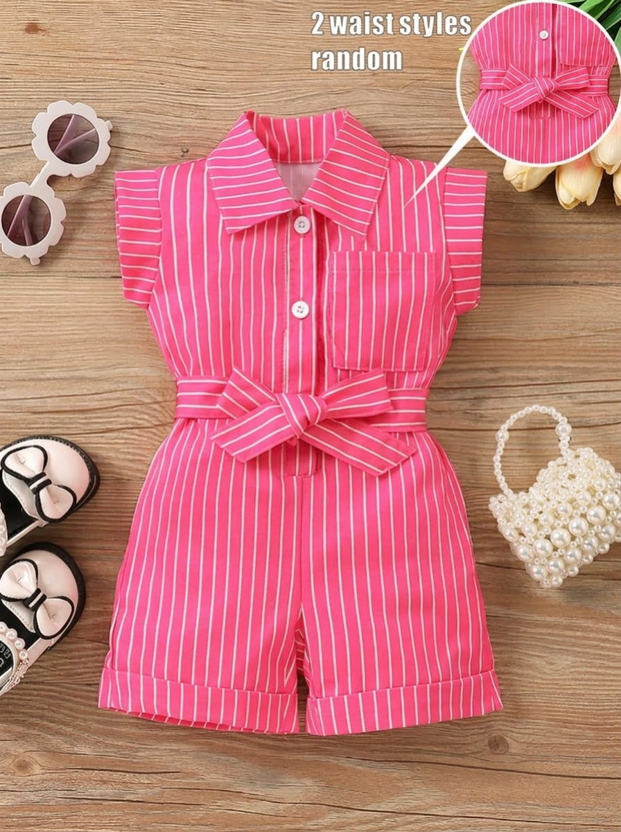 Striped Baby Romper Jumpsuit For Summer Vacation And Everyday Wear