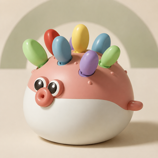 Montessori Hedgehog Stacking & Sorting Toy – Fine Motor Learning Game for Toddlers